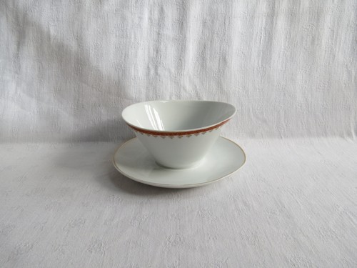 Saucière porcelaine motifs - saucière, en