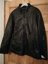 VESTE EN CUIR NOIR SUPER DOUCE