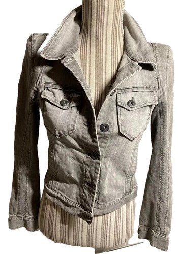 Blouson jean gris - en,