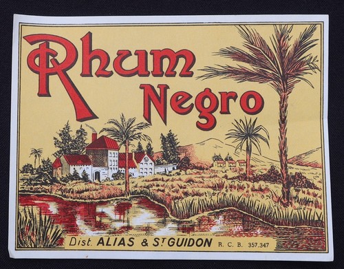Ancienne étiquette rhum negro - ancienne,