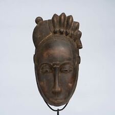 D160 - MASQUE AFRICAIN, ART TRIBAL ANCIEN AFRICAIN, MASQUE BAOULE, RCI