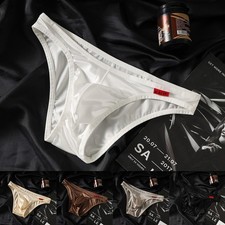 Slip homme satin soie glacée