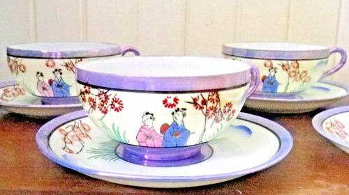 Ancien service tasses 6 - tasses, et