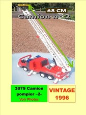 Playmobil 3879 camion de pompiers (N°2) Vintage grande échelle 1996