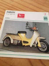 Daihatsu 50 cm3 Hallo B10 1975 Carte moto Collection Atlas Japon