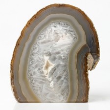 Agate naturelle polie sur