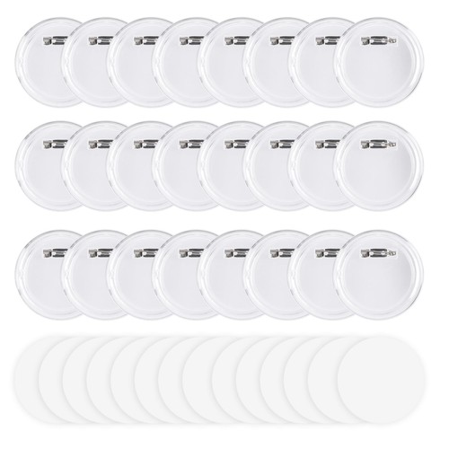 50pcs acrylic clear button - acrylic,