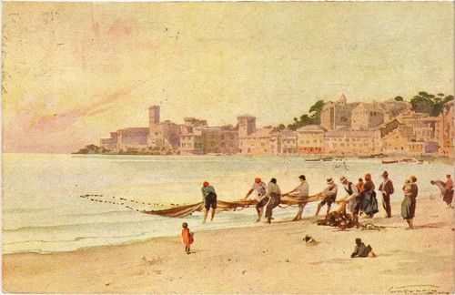 Cpa genova portobello italy - ak,