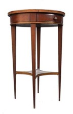 Gueridon acajou bronze - gueridon,