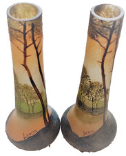 Paire de petit vases en verre