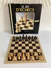 4⚜️Ancien Jeu de Société Jeu D'échecs Rachez Bois Vintage Complet Made In France