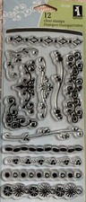 clear stamps tampon transparent Arabesques Mini Bordures