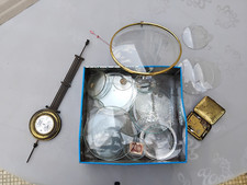 Horlogerie verres anciens pièces détachées balancier horloge à colonne Napoléon