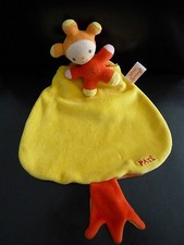 21. DOUDOU PELUCHE KATHERINE ROUMANOFF PATI poupée ORANGE JAUNE POCHE TBE