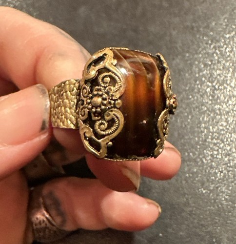 Rare bague cabochon ancienne - bague,
