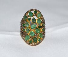 Élégant Émeraude Gemme 925