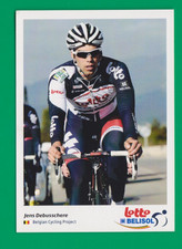 CYCLISME carte cycliste JENS DEBUSSCHERE Equipe LOTTO BELISOL