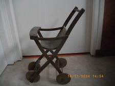 ancienne poussette 70 ans env pour poupée fait par menuisier ébéniste