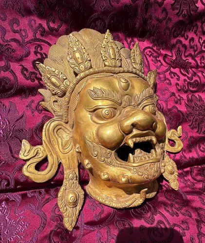 Grande masque mahakala ancien - grande,