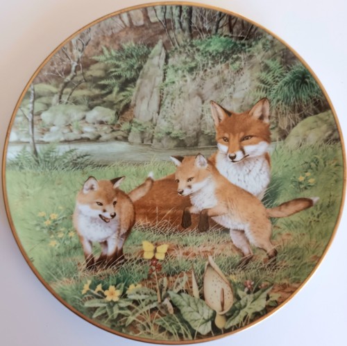 Assiette franklin renardeaux - assiette,