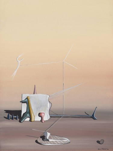 Yves tanguy style oil painting - tanguy,