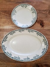 Plat ovale et assiette plate SPHINX Faïencerie de Castres