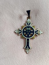 Royauté  Croix des partisans HENRI V Comte de CHAMBORD Couronne Roi Fleurs Lys