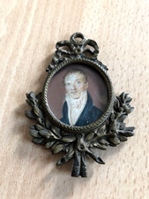 École Française du XVIIIème miniature portrait d’élégant 