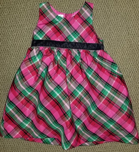 Euc christmas plaid dress - plaid,