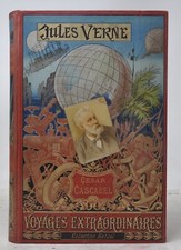 Cesar Cascabel Jules Verne Hetzel portrait collé 1892