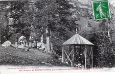 CPA 09 EAU MINERALE DE PONTAUT D'AYER PRES CASTILLON EN COUSERANS LA BUVETTE (An