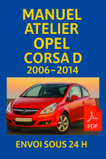 Manuel Atelier Opel Corsa D 2006-2014 RTA Revue Technique Auto CD PDF