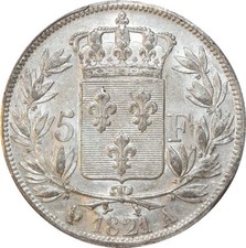 H4677 Rare 5 Francs Louis