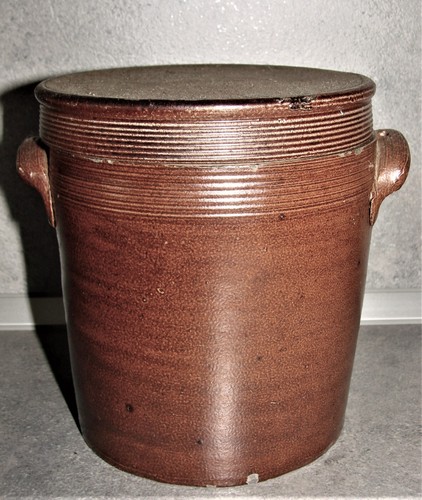 Ancien pot graisse grès - pot,