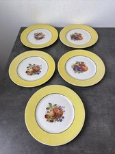 5 assiettes a dessert decor