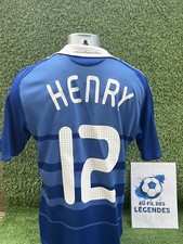 Maillot de football vintage équipe de France N°12 HENRY 2008-2009