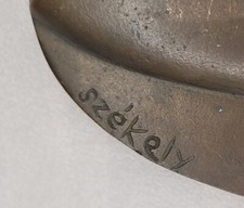 Pierre Székely presse papier zodiaque  astrologique scorpion bronze design 1974 