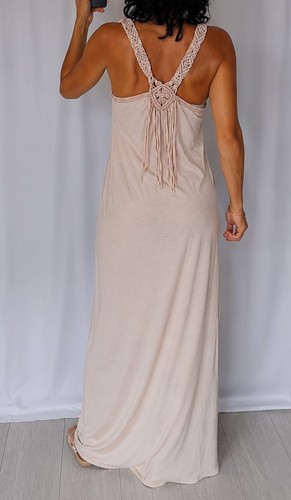 Robe longue beige - , 100%