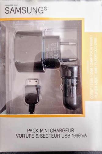Chargeur secteur allume - +,