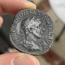 Sesterce Gordien III Rome 240-243 ap JC. Revers LAETITIA AVG N. 19,40gr