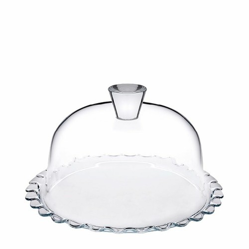 Plat gâteau verre avec - gâteau, en