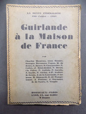 Guirlande a la Maison de France La Revue fédéraliste 106e cahiers 1928