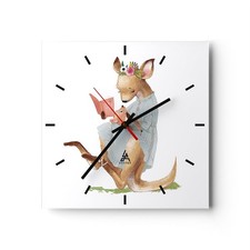 Horloge murale verre - horloge,