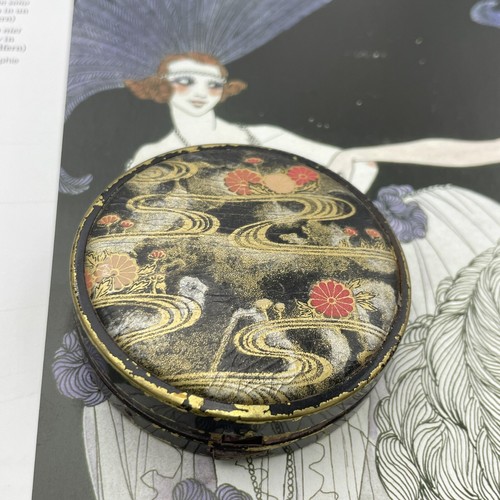 Poudrier minaudière art déco - minaudière,