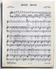 Partition vintage sheet music
