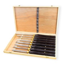 Coffret de 8 ciseaux à bois pour sculpture / tournage / Tour HSS D24952