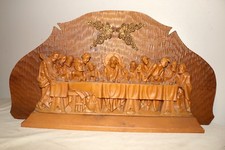 antique hand carved wood brass