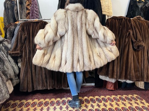 Manteau fourrure renard - fourrure, de