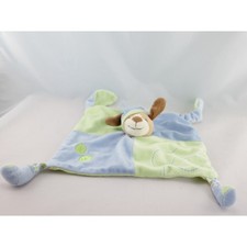 Doudou plat chien bleu vert feuilles GIPSY - 14575