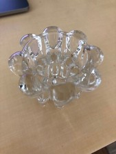 Ancien Pied de piano dessous de pied de table verre clair, bougeoir